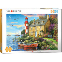 Eurographics Connecting Pieces Cottage Lighthouse Jigsaw Puzzle 104pc (EUR66024)