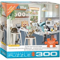Eurographics Sloppy Kitten Kitchen Jigsaw Puzzle XL 300 Pieces