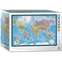 Eurographics Map of the World Jigsaw Puzzle 5000 Pieces