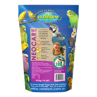 Vetafarm Neo Care Baby Bird Parrot Hand Rearing Formula Food 450g 