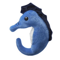 Spunky Pup Sea Plush SeaHorse Dog Squeaker Toy Small
