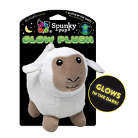 Spunky Pup Glow Plush Lamb Interactive Durable Pet Dog Toy Large