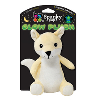 Spunky Pup Glow Plush Fox Interactive Durable Pet Dog Toy Large
