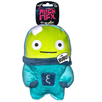 Spunky Pup Alien Flex Bubu Plush Pet Dog Squeaker Toy
