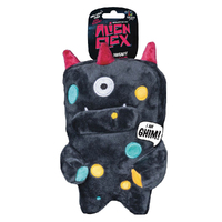 Spunky Pup Alien Flex Ghim Plush Pet Dog Squeaker Toy