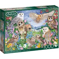 Falcon De Luxe Owls in the Wood Jigsaw Puzzle 1000 Pieces (FAL11286)