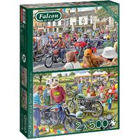 Falcon De Luxe The Motorcycle Show Jigsaw Puzzles 2 x 500 Pieces (FAL11312)