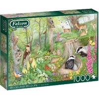 Falcon De Luxe Woodland Wildlife Jigsaw Puzzle 1000 Pieces (FAL11322)