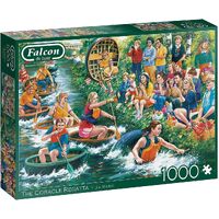Falcon De Luxe The Coracle Regatta Jigsaw Puzzle 1000 Pieces (FAL11338)