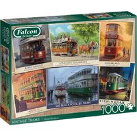 Falcon De Luxe Vintage Trams Jigsaw Puzzle 1000 Pieces (FAL11367)