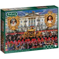 Falcon De Luxe The Queens Platinum Jubilee Jigsaw Puzzle 1000pcs (FAL11371)