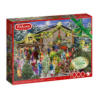 Falcon De Luxe Christmas Tree Farm Jigsaw Puzzles 2 x 1000pcs (FAL11394)