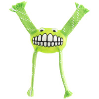 Rogz Flossy Grinz Oral Care Dog Squeaker Toy Lime Small