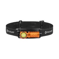 Olight Perun 3 Mini Cool White & Red Beam Headlamp Rechargeable LED Light Orange