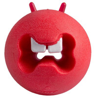 Rogz Fred Treat Ball Treat Dispensing Dog Toy Red