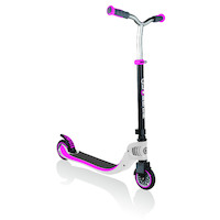 Globber Flow 125 Foldable Push Scooter - White / Pink (G473-162)