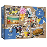 Piecing Together Seaside Jigsaw Puzzles 12 Pieces (GIB022513)