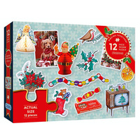 Piecing Together Christmas Jigsaw Puzzles 12 Pieces (GIB022612)