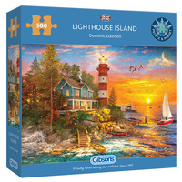 Gibsons Lighthouse Island Jigsaw Puzzle 500 Pieces
