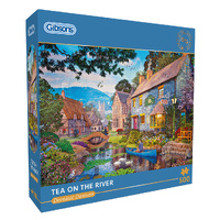 Gibsons Tea on the River Jigsaw Puzzle 500 Pieces