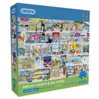 Gibsons Bright Lights & Big Cities Jigsaw Puzzle XL 500 Pieces