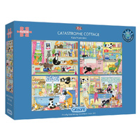 Gibsons Catastrophe Cottage Jigsaw Puzzle 4 x 500 Pieces (GIB050622)
