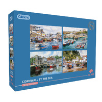 Gibsons Cornwall by the Sea by Terry Harrison Jigsaw Puzzles 4 x 500 Pieces