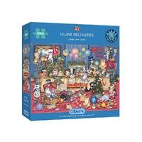 Gibsons Feline Festivities Jigsaw Puzzle 1000 Pieces (GIB063714)