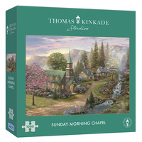 Gibsons Sunday Morning Chapel by Kinkade Jigsaw Puzzle 1000 Pieces