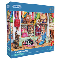 Gibsons Puss in Boots by Debbie Cook Jigsaw Puzzle 1000 Pieces