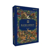 Gibsons The Art File: Backgammon Family Board Game 2-Players Ages 6+
