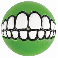 Rogz Grinz Ball Interactive Dog Toy Lime Medium 64mm