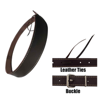 Powa Beam Plain Leather Rifle Sling w/ Full Length Stitching - Buckle (GSB2)