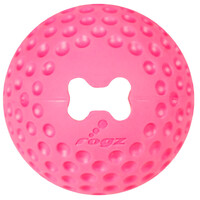 Rogz Gumz Ball Treat Dispensing Interactive Dog Toy Pink Small