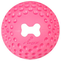 Rogz Gumz Ball Treat Dispensing Interactive Dog Toy Pink Medium