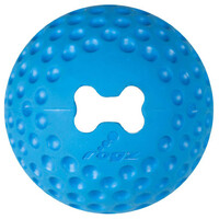 Rogz Gumz Ball Treat Dispensing Interactive Dog Toy Blue Large