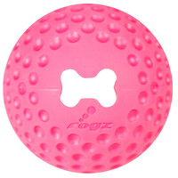 Rogz Gumz Ball Treat Dispensing Interactive Dog Toy Pink Large