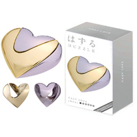 Hanayama Huzzle Level 1 Cast Love Brain Teaser Puzzle (HAN90132)