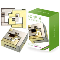Hanayama Huzzle Level 3 Cast Cross Brain Teaser Puzzle (HAN90166)