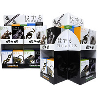 Hanayama Huzzle Cast Brain Teaser Puzzles Counter Display (HANDISPL)