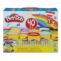 Play-Doh 40 Cans Modeling Compound for Kids Creative Play Assorted
