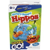 Hungry Hungry Hippos Grab & Go Travel Game 2-Players Ages 4+