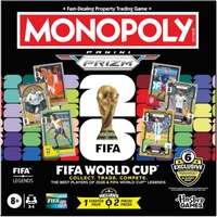Monopoly Panini Prizm: FIFA World Cup Edition Board Game 2-4 Players Ages 8+