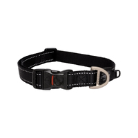 Rogz Classic Lockable Reflective Dog Collar Black XL