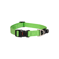 Rogz Classic Lockable Reflective Dog Collar Lime Large