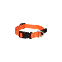 Rogz Classic Lockable Reflective Dog Collar Orange Medium