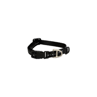 Rogz Classic Lockable Reflective Dog Collar Black Small