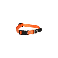 Rogz Classic Lockable Reflective Dog Collar Orange Small