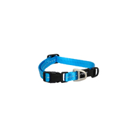 Rogz Classic Lockable Reflective Dog Collar Turquoise Small