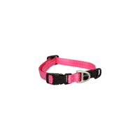 Rogz Classic Lockable Reflective Dog Collar Pink Small